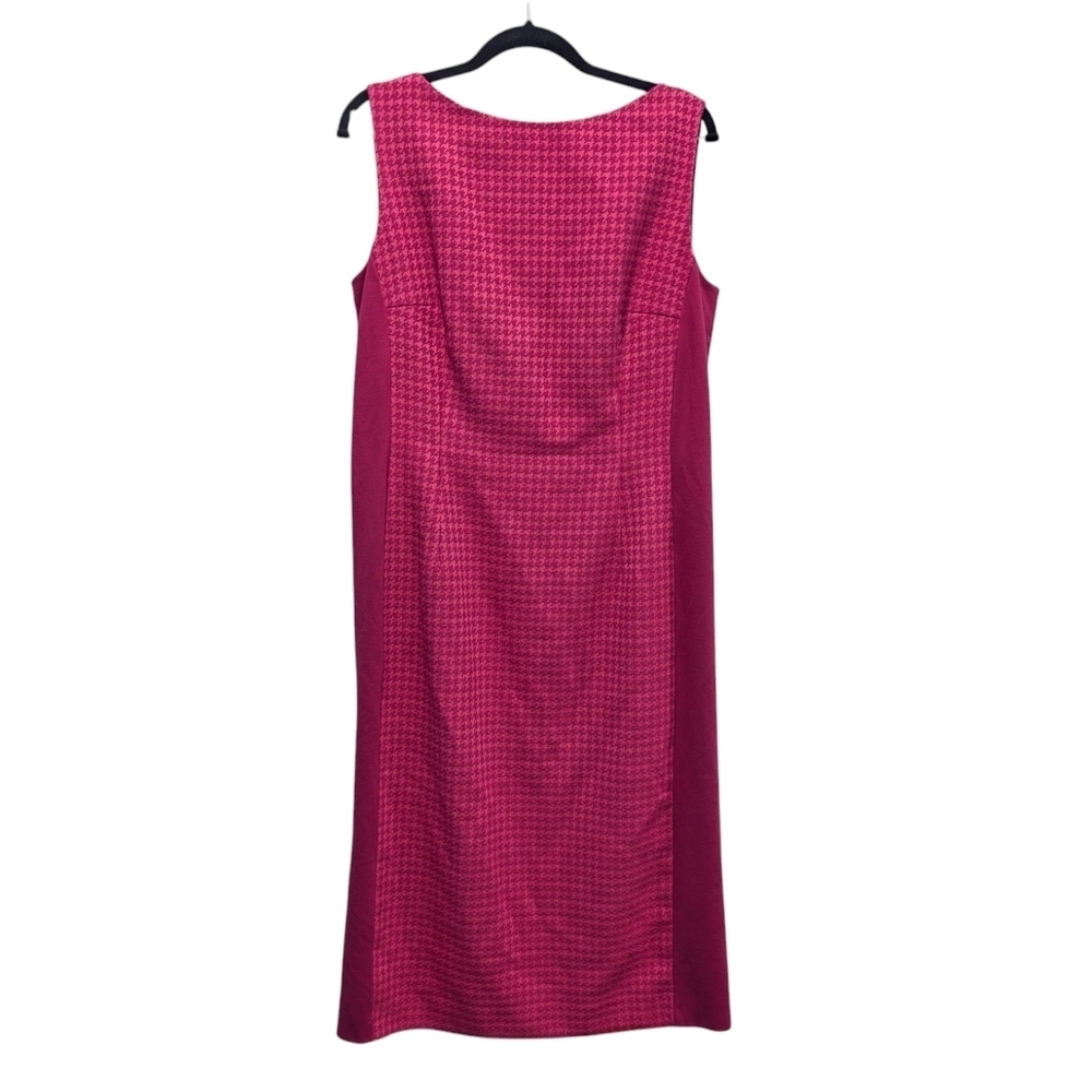 Escada Elegant Pink Sleeveless Sheath Midi Dress Size 42